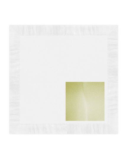 Lemon Fade White Coined Napkins, 6.5" x 6.5"