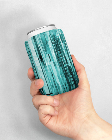 Striped Mint Pastel 12 oz Can Cooler Sleeve
