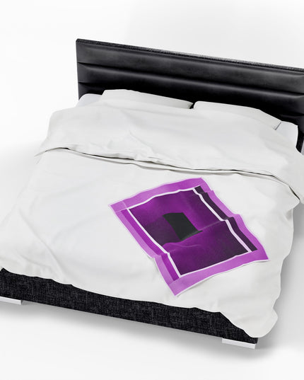 Magenta Shadow Velveteen Plush Blanket, 30" x 40"
