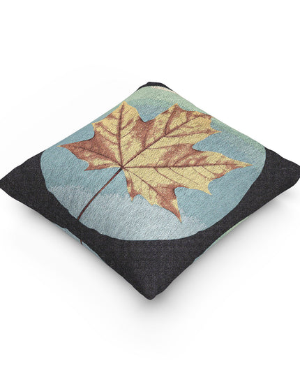 Alpha Maple Leaf Woven Pillow, 17" x 18"
