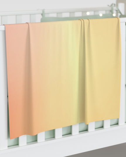 Hot Peach Fade Baby Swaddle 30″×40″ Blanket