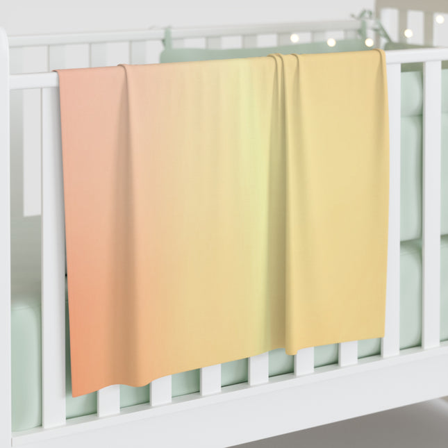 Hot Peach Fade Baby Swaddle 30″×40″ Blanket
