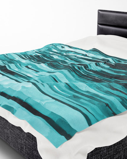 Striped Tif Velveteen Plush Blanket, 60" x 80"
