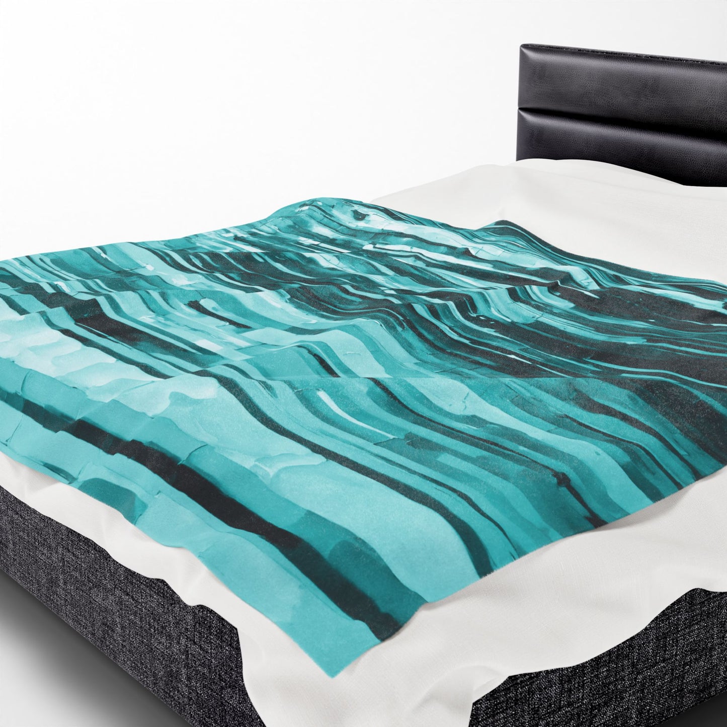 Striped Tif Velveteen Plush Blanket, 60" x 80"