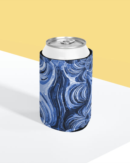 Uzi Spiral Deep Blue 12 oz Can Cooler Sleeve