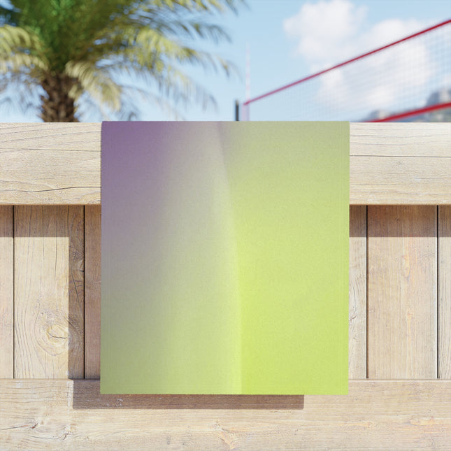 Purple Golden Fade Beach Towel, 18" x 27"