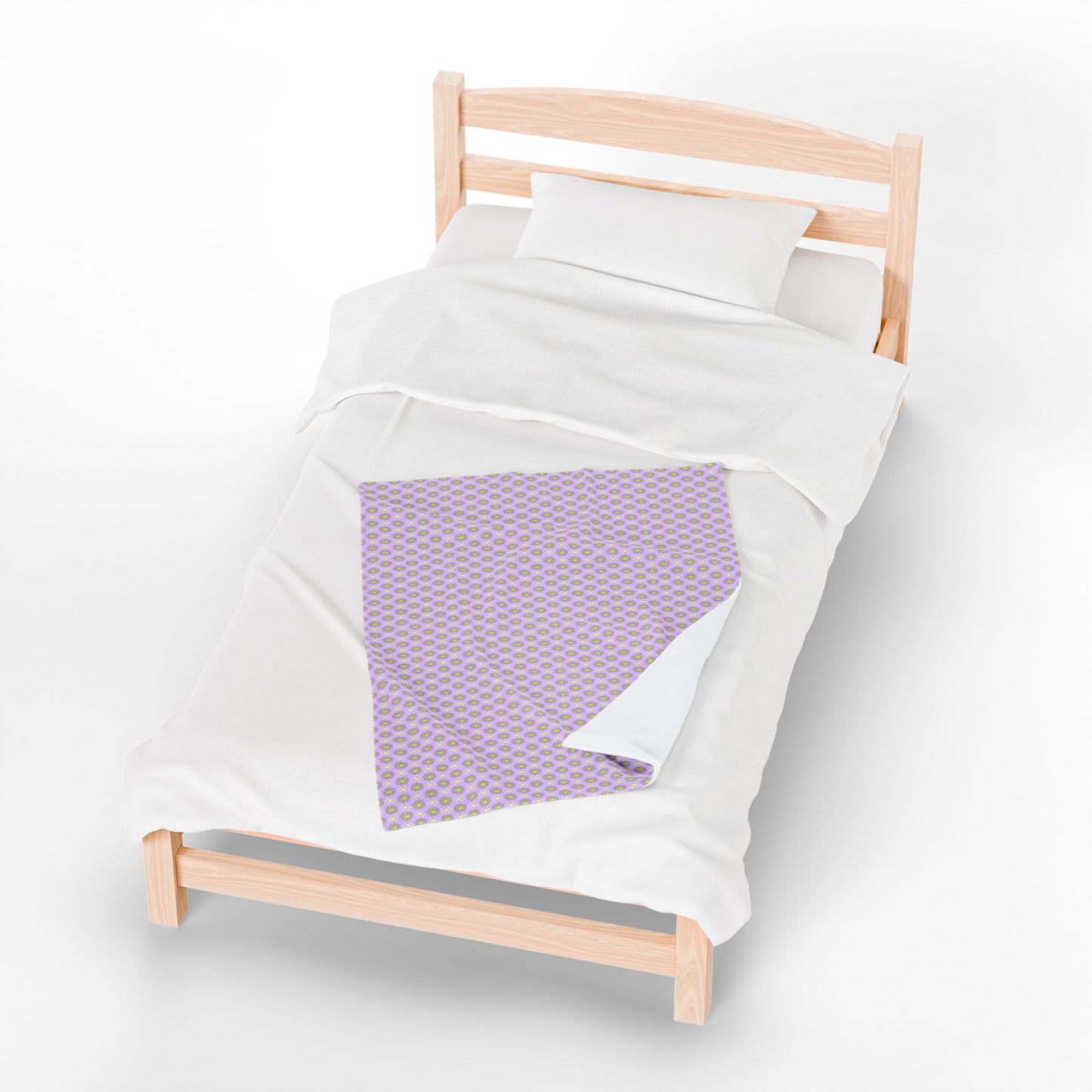 Magenta Star-crossed Bodies Velveteen Plush Blanket, 30" x 40"