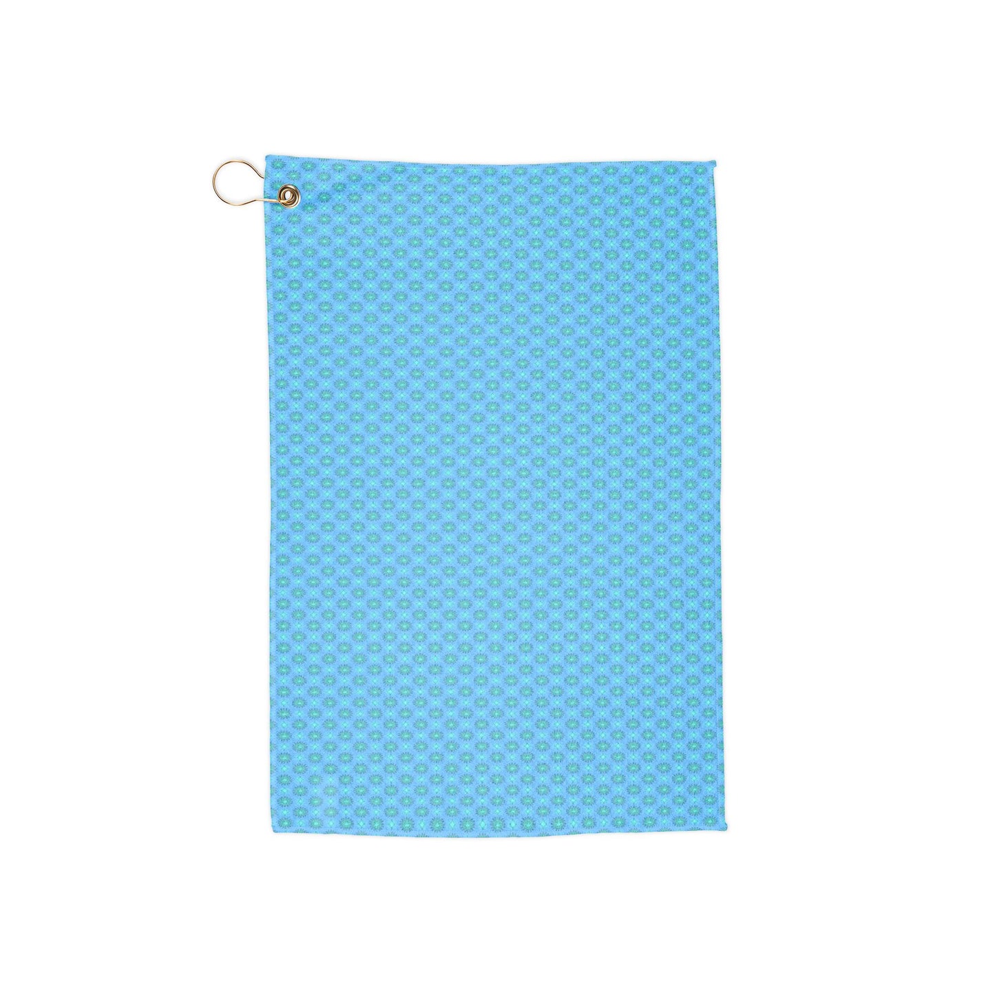 Light Blue Star-crossed Bodies Golf Towel, 16" x 24"