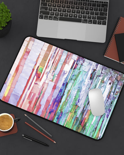 Striped Pastels 12" x 18" Desk Mat