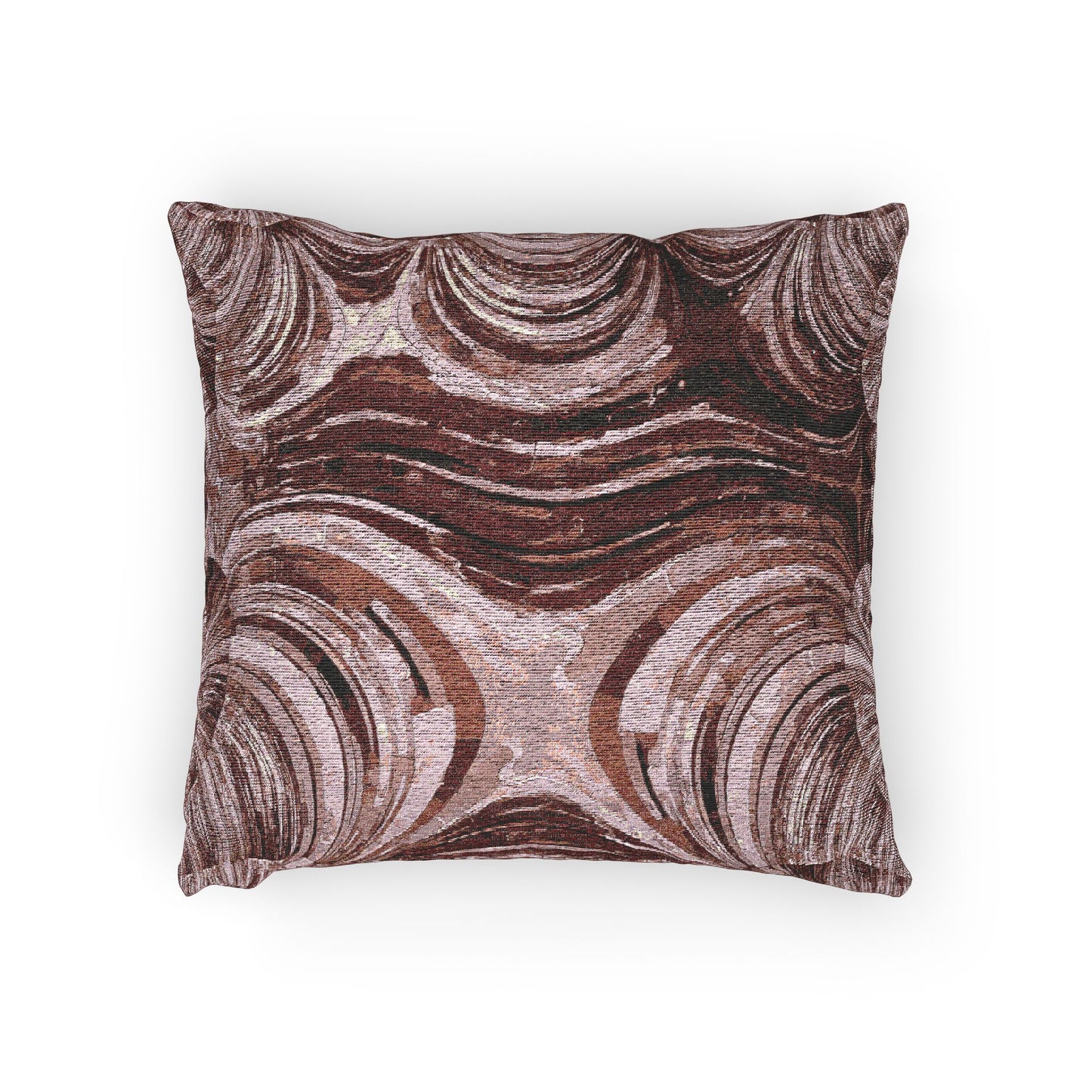 Uzi Spiral Ruby Woven Pillow, 17" x 18"