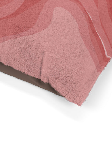 Power Red Mauve Wavey 50" × 40" Pet Bed