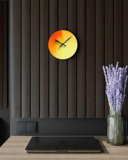 Phoenix Fade Acrylic Round Wall Clock, 8" x 8"