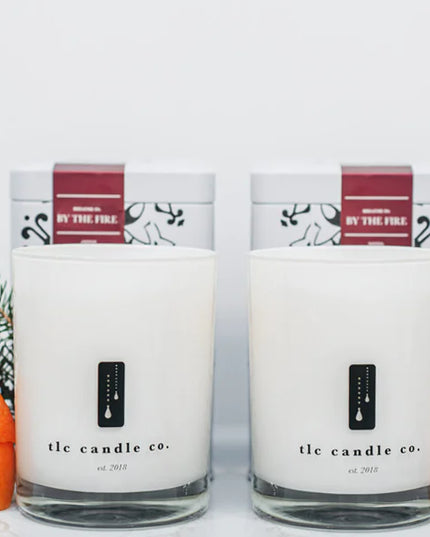 "Fireside Chat" By the Fire, Pine and Fir Luxury 2-Wick Soy Candle Gift Set