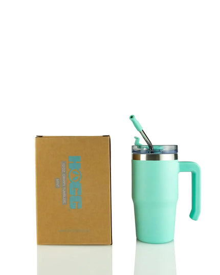 12oz POWDER COATED GRIPPY TUMBLER