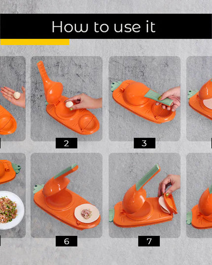 2-in-1 Manual Dough Press. Dumpling Empanada Pastries Maker