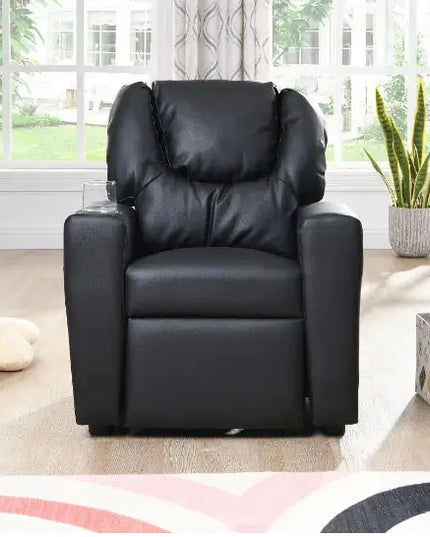 Child Recliner Black PVC