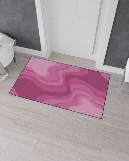 Pinky Mauve Wavey 36" x 60" Heavy Duty Floor Mat