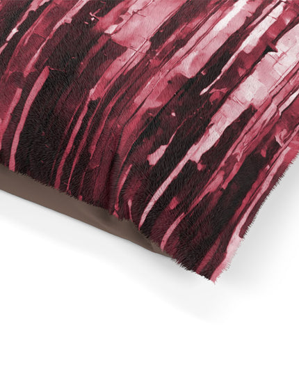 Striped Ruby 28" × 18" Pet Bed