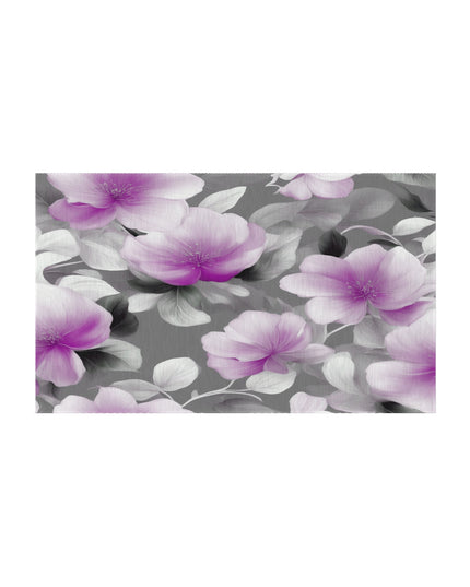 Purple Blossom Floral Bunch Outdoor Rug, 36" x 60"