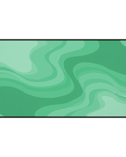 Mint Green Wavey 12" x 22" Desk Mat