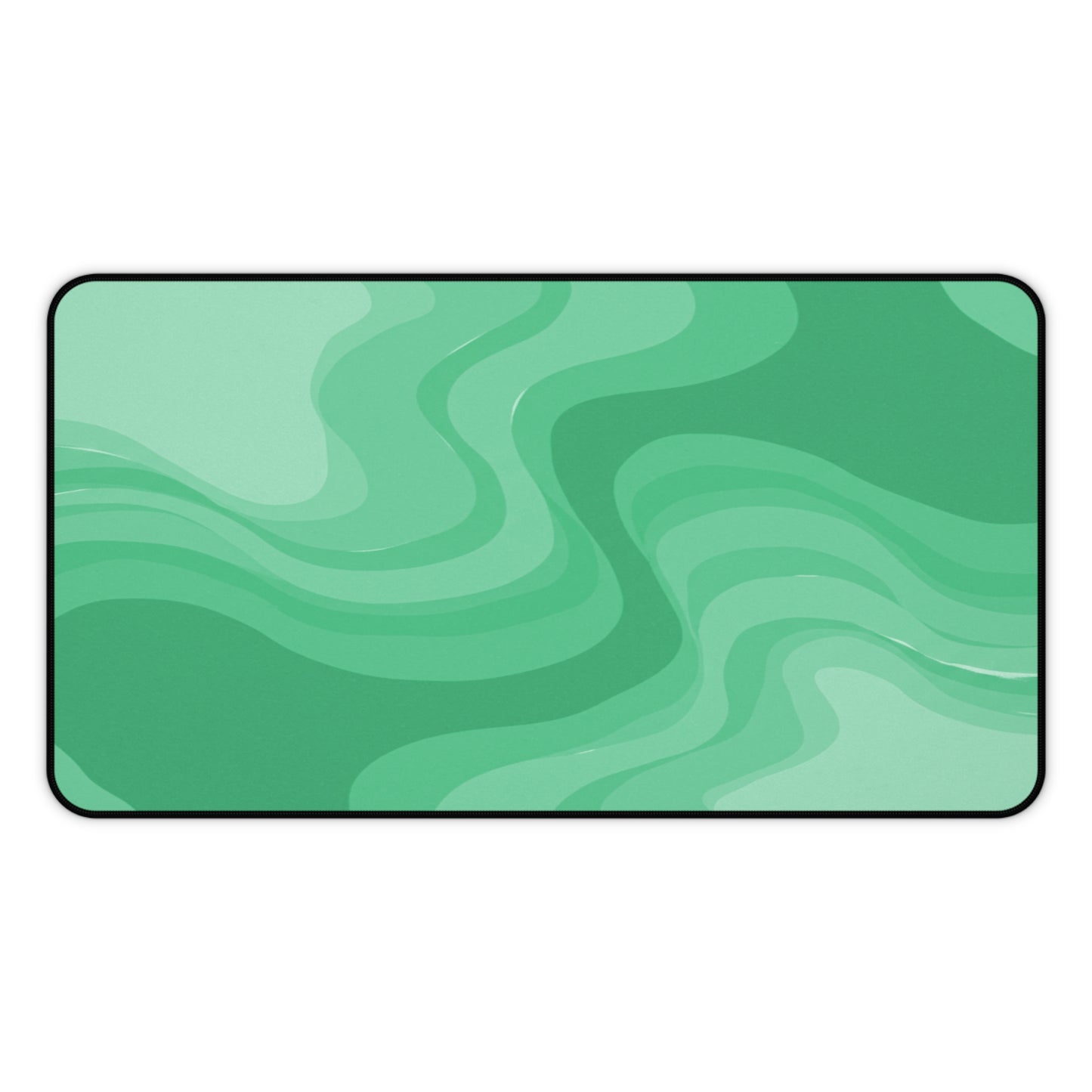 Mint Green Wavey 12" x 22" Desk Mat