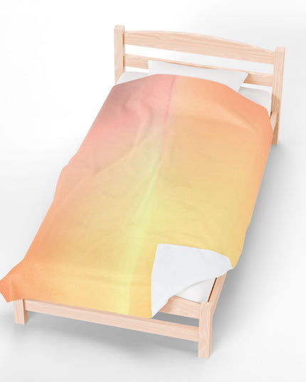 Hot Peach Fade Velveteen Plush Blanket, 60" x 80"