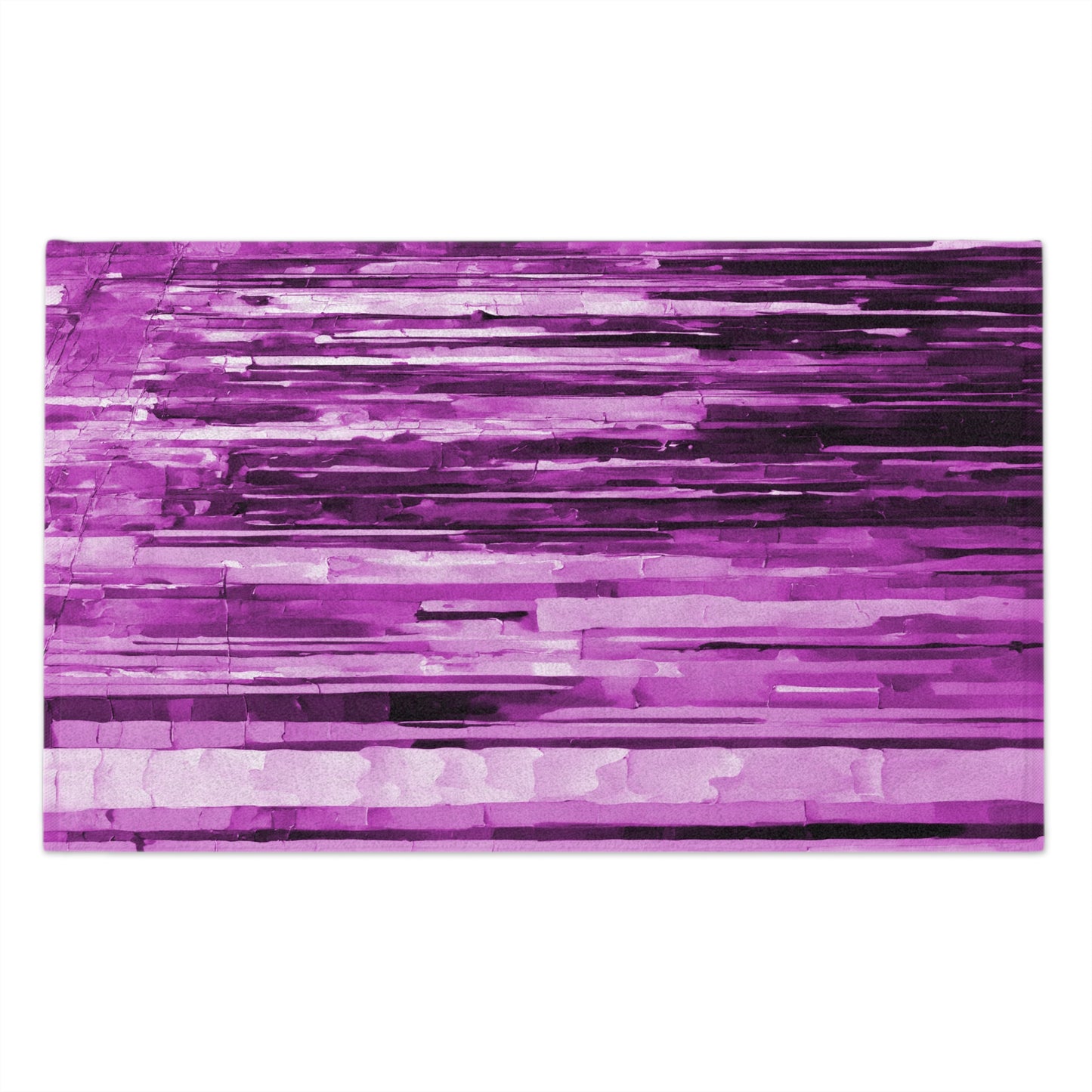 Striped Powder Lavender Rally Towel, 11" x 18"