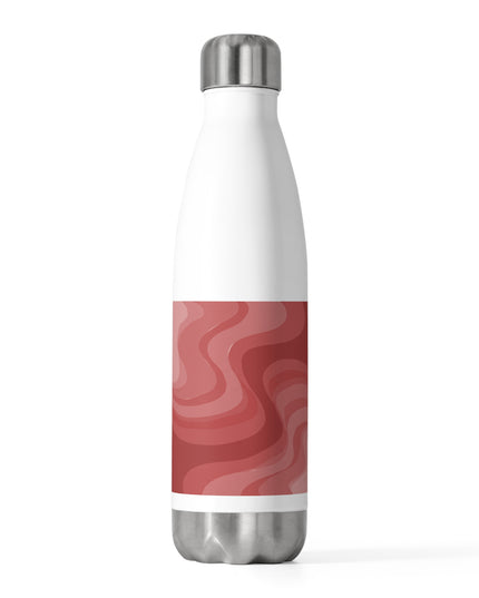 Power Red Wavey 20oz Insulated Water Bottle