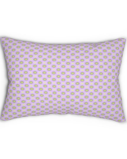 Magenta Star-crossed Bodies Spun Polyester Lumbar Pillow, 20" x 14"