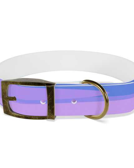 Pastel Purple Family Patches Medium Dog Collar