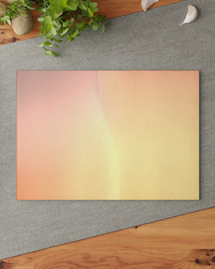 Hot Peach Fade 8" x 11" Glass Cutting Board