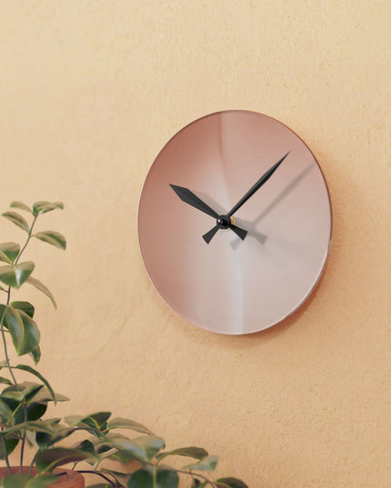 Soft Fade Acrylic Round Wall Clock, 8" x 8"
