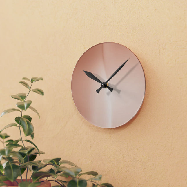 Soft Fade Acrylic Round Wall Clock, 8" x 8"