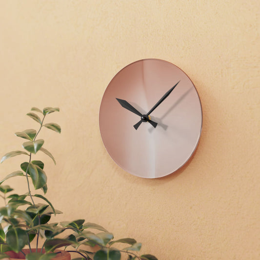 Soft Fade Acrylic Round Wall Clock, 8" x 8"