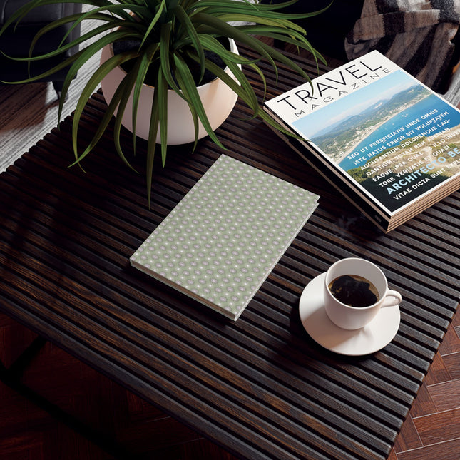 Olive Star-crossed Bodies Hard Backed Journal with 128 blank pages, 5.2" x 7.4"