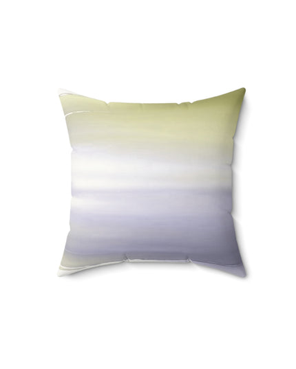 Lavender Sea Golden Fog 14" x 14" Faux Suede Square Pillow