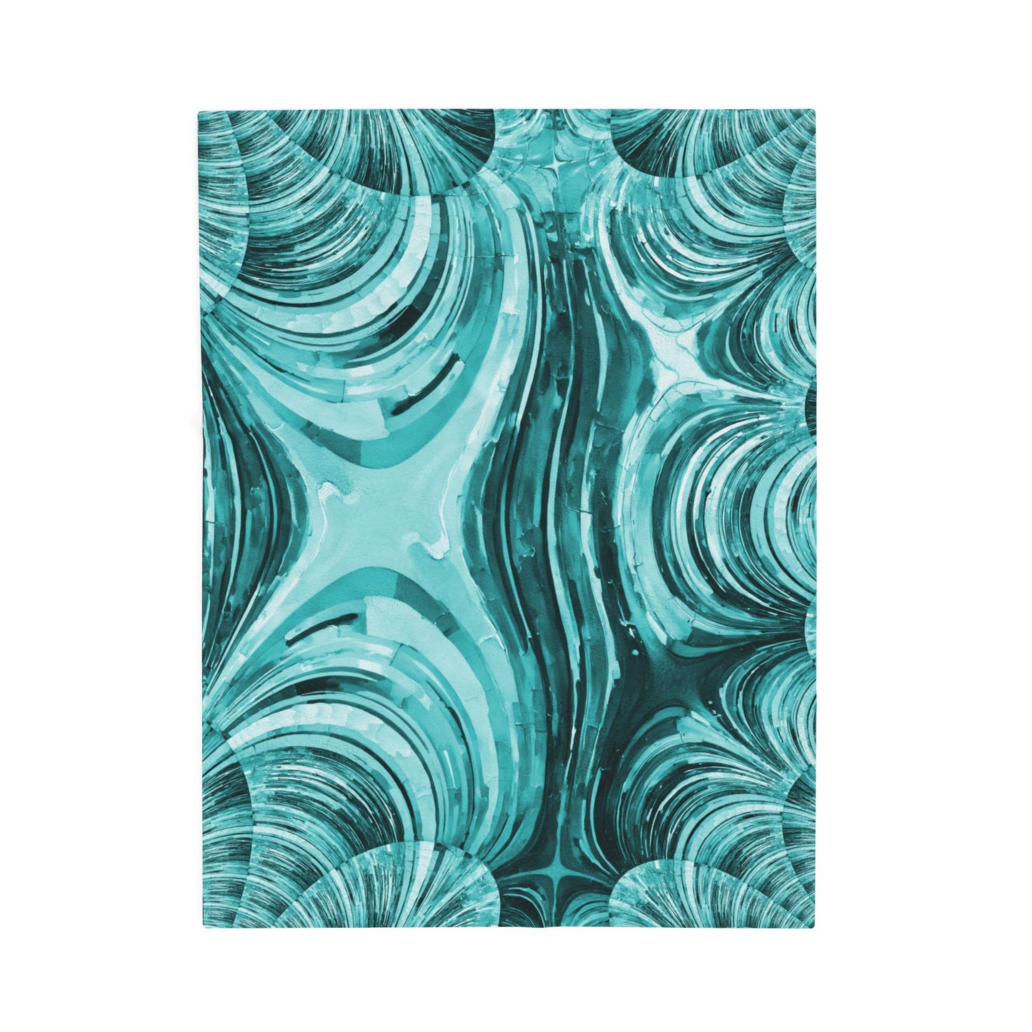 Uzi Spiral Tif Velveteen Plush Blanket, 30" x 40"