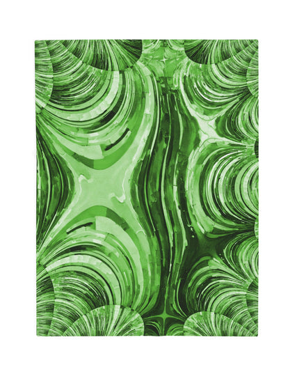 Uzi Spiral Mint Pastel Velveteen Plush Blanket, 30" x 40"