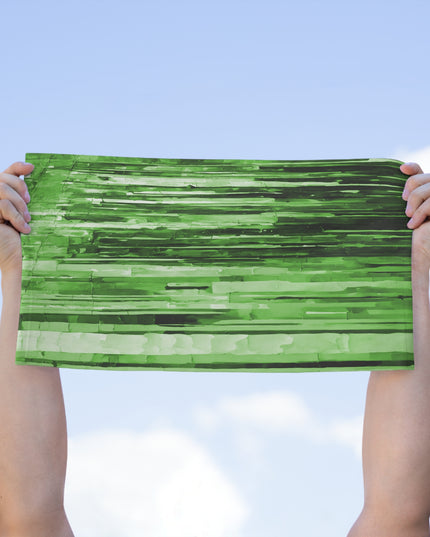 Striped Mint Pastel Rally Towel, 11" x 18"