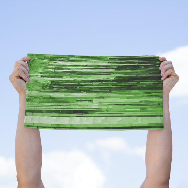 Striped Mint Pastel Rally Towel, 11" x 18"