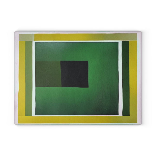 Alpha Shadow Glass Cutting Board, 11" x 15"