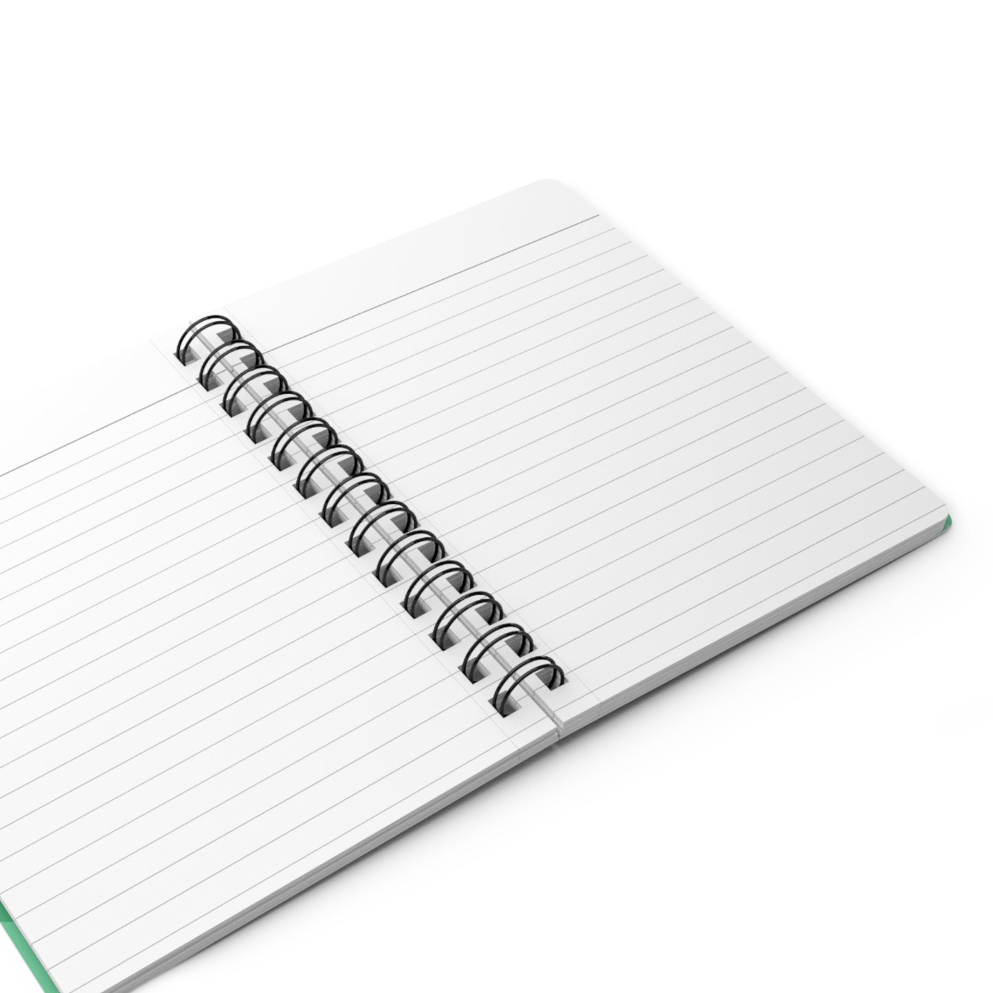 Mint Green Wavey Spiral Bound Journal, 5" x 7" 150 pages