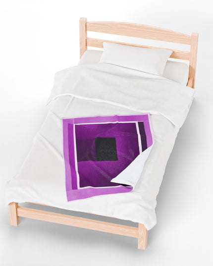 Magenta Shadow Velveteen Plush Blanket, 30" x 40"