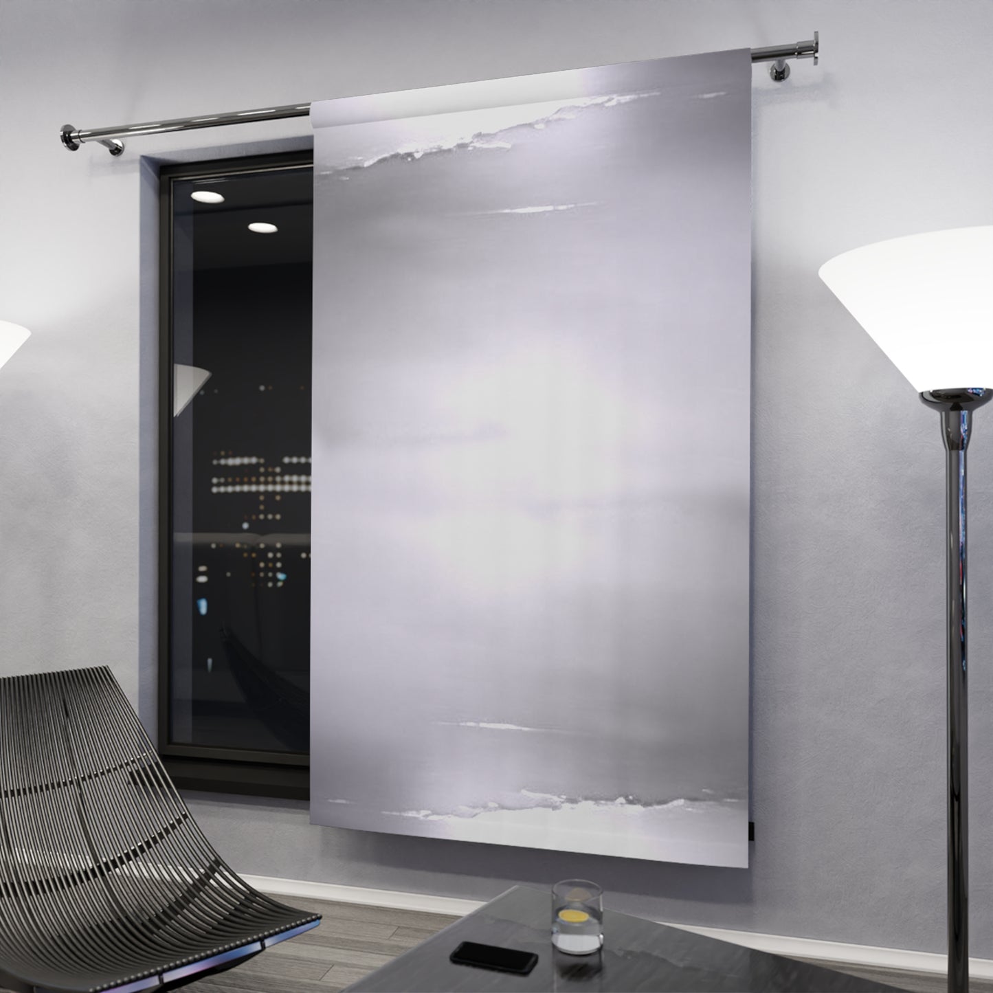 Sephia Sea Dark Fog Window Curtain, 50" x  84", blackout