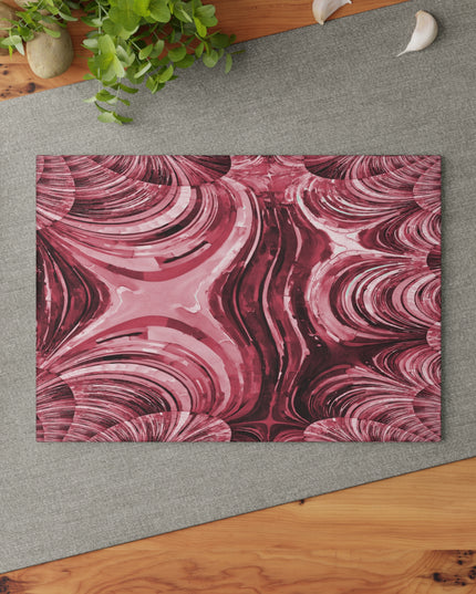 Uzi Spiral Ruby 8" x 11" Glass Cutting Board