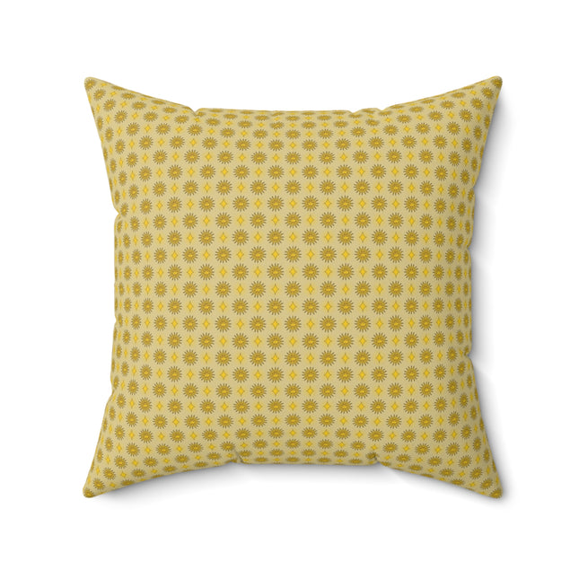 Lemongrass Star-crossed Bodies Faux Suede Square Pillow, 20" x 20"