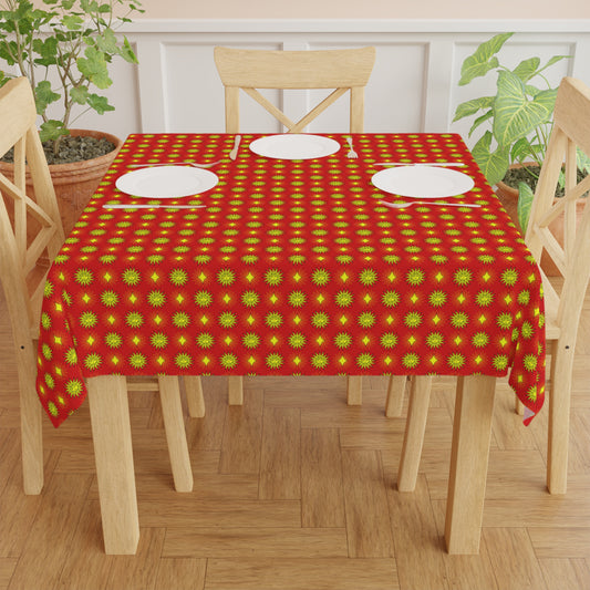 Late Evening Star-crossed Bodies Tablecloth, 55" x 55"
