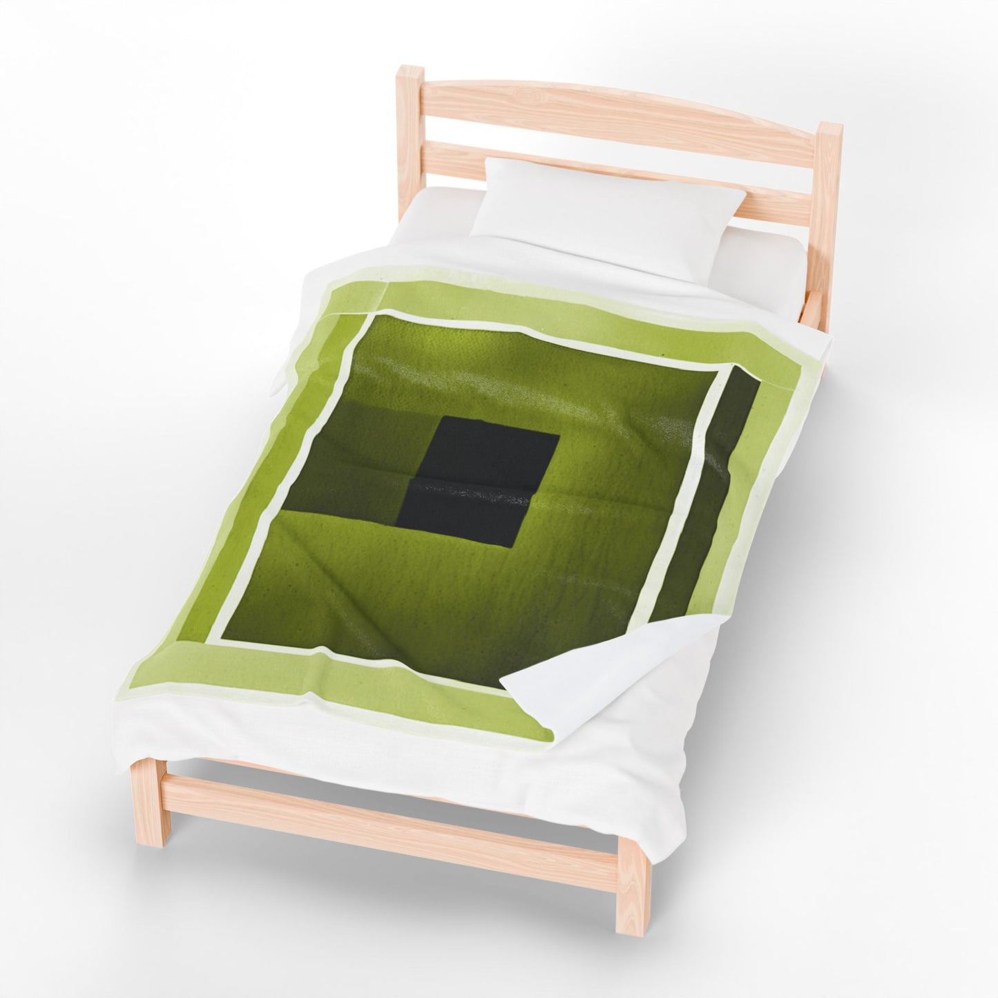 Lemongrass Shadow Velveteen Plush Blanket, 50" x 60"