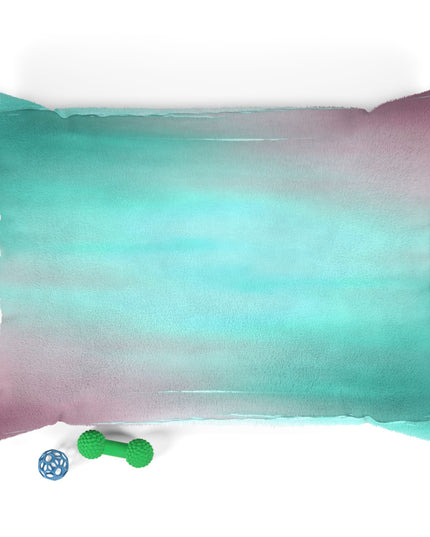 Green Sea Lavender Fog 40" × 30" Pet Bed
