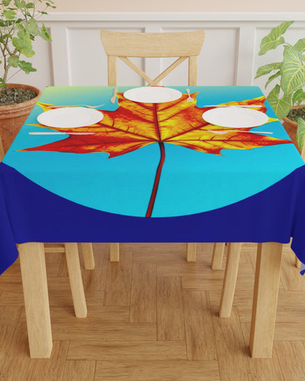 Alpha Maple Leaf Tablecloth, 55" x 55"